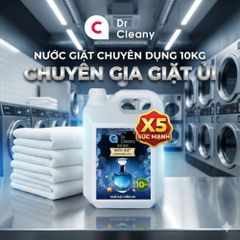 Nước giặt Dr. Cleany 10KG (Xanh) - Chuyên dụng giặt ủi, Sạch sâu MK