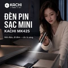 Đèn Pin Sạc Đa Năng Kachi MK425: Soi Rọi Mọi Hành Trình, Bừng Sáng Mọi Cuộc Vui