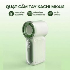 Quạt Cầm Tay Mini Kachi MK441 - Pin Khủng 3000mAh, Màn Hình LED Hiển Thị, 6 Cấp Độ Gió (Bảo Hành 18 Tháng)
