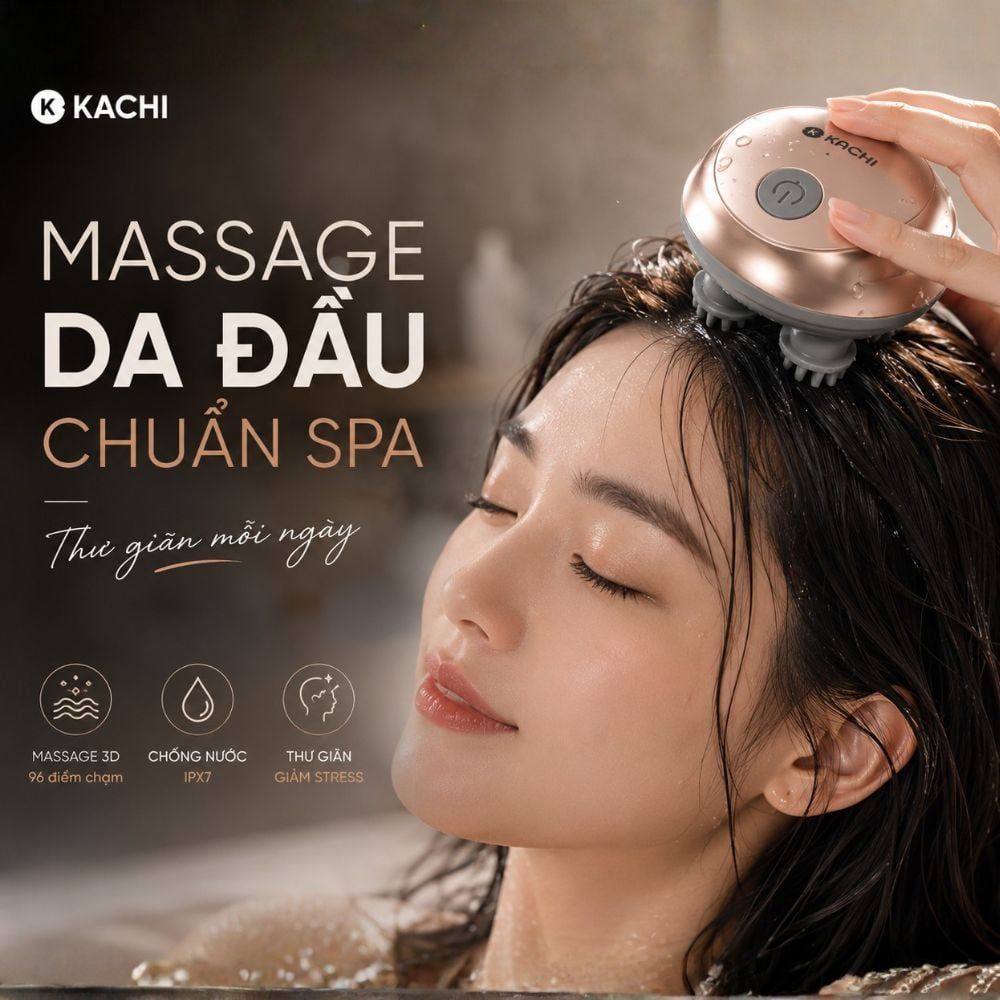 Hình ảnh chi tiết: Máy Massage Đầu Không Dây Kachi MK399 – Giải Pháp Thư Giãn Hiệu Quả Cho Người Bận Rộn