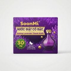 Nước Giặt Cô Đặc SoonMi Hương Lavender - Công Nghệ Giặt Tẩy Thế Hệ Mới (Hộp 30 Tờ) MK