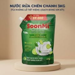 Nước Rửa Chén Soonmi Hương Chanh 1.2kg & 3kg - Sạch Bong Kin Kít, An Toàn Da Tay