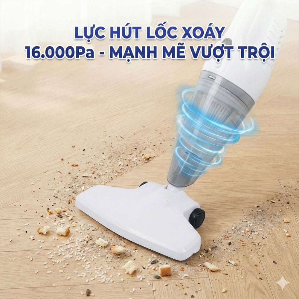 Máy Hút Bụi Cầm Tay Kachi MK438 600W - Lực Hút Mạnh Mẽ, Thiết Kế Linh Hoạt, Sạch Mọi Ngóc Ngách