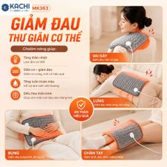 Thảm Chườm Nóng Kachi MK363 giảm đau nhức, đệm sưởi ấm, chăn điện