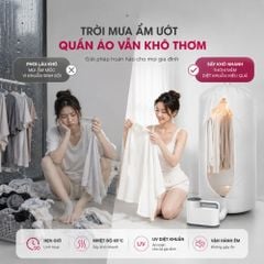 Máy Sấy Quần Áo UV Mishio MK308 – Sấy Khô, Khử Mùi, Hỗ Trợ Khử Khuẩn Cho Cả Gia Đình