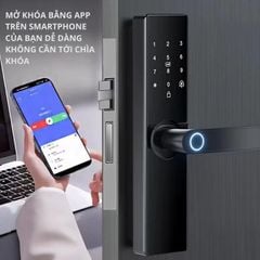 Khóa Cửa Thông Minh Kachi MK40 – Mở Khóa App Tuya + Vân tay + Chìa khóa + Thẻ từ + Mã số