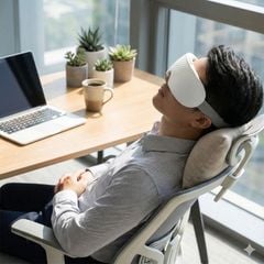 Máy massage mắt 16 đầu rung KACHI MK380 phun sương thư giãn