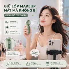 Quạt Cầm Tay Mini Kachi MK441 - Pin Khủng 3000mAh, Màn Hình LED Hiển Thị, 6 Cấp Độ Gió (Bảo Hành 18 Tháng)