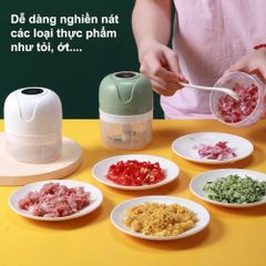 Máy Xay Tỏi Ớt Mini Chạy Pin Mishio MK420