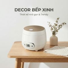 Nồi Cơm Điện Mishio MK233 size 0.8L nấu cơm ngon