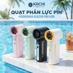 Quạt Phản Lực Cầm Tay Kachi MK406 – Pin 4000mAh, Gió Mạnh Gấp 1.5 Lần