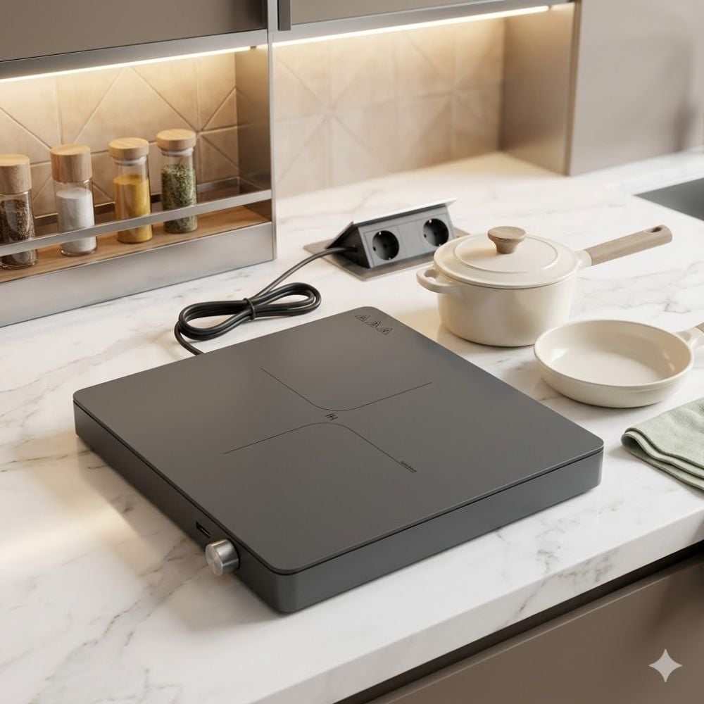 Bếp Từ Đơn Mishio MK448 Công Suất 2000W - Mặt Kính Kanger Hạng A