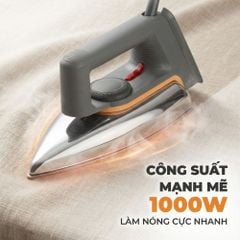 Bàn ủi khô Kachi MK423 1000W - Là phẳng mọi nếp nhăn, an toàn cho mọi loại vải