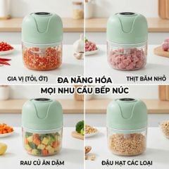 Máy Xay Tỏi Ớt Mini Chạy Pin Mishio MK420