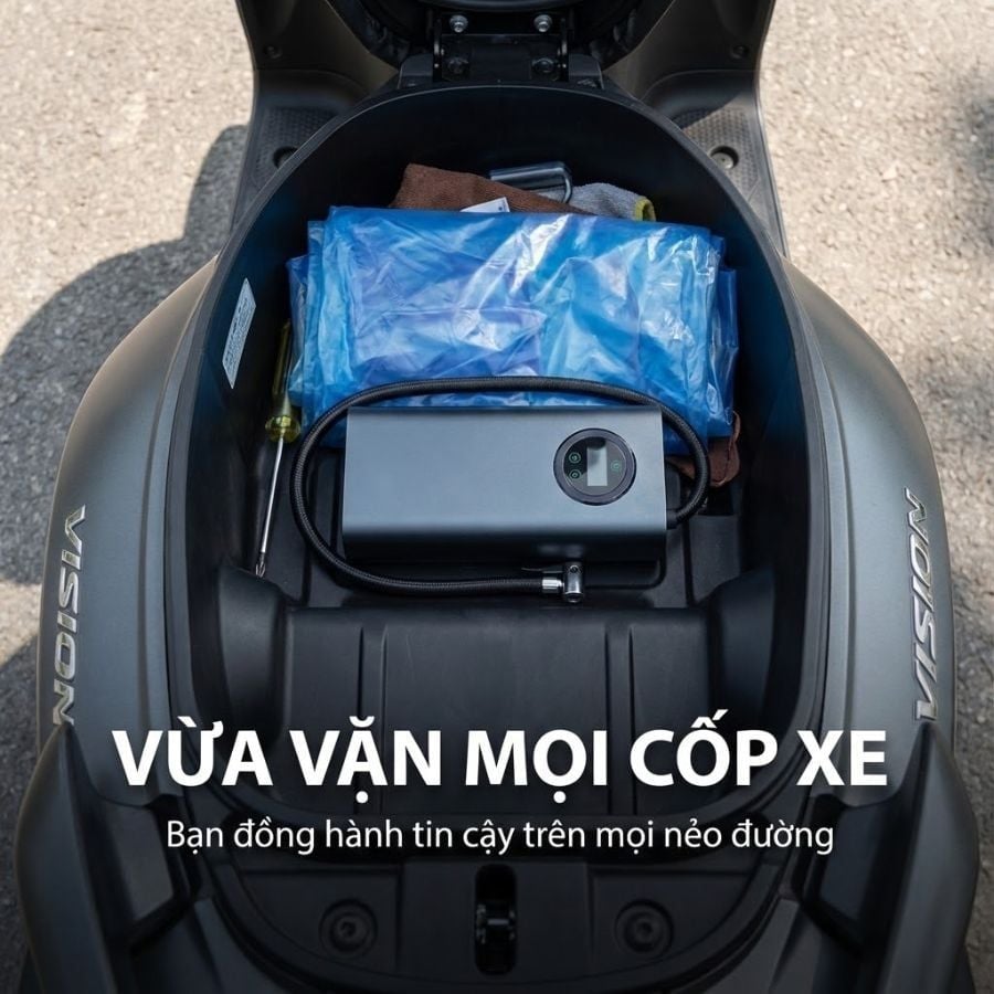 Máy bơm pin Kachi MK374 - Bơm xăm lốp ô tô, xe máy, xe đạp, phao, bóng