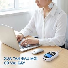 Máy Massage Xung Điện 4 Miếng Dán, 15 Mức Cường Độ, 8 Chế Độ, Giảm Đau Nhức, Tăng Cường Tuần Hoàn Máu Kachi MK46