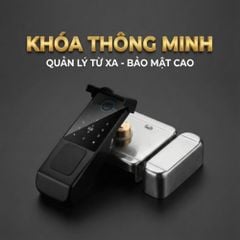 Khóa Cổng Vân Tay Kachi MK46 Cho Cổng Sắt Ngoài Trời (App Tuya) – Giải Pháp An Ninh 
