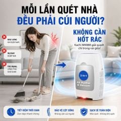 Trạm Hút Rác Quét Nhà Tự Động Kachi MK888: Tích Hợp Máy Lọc Không Khí, Hút Lông Thú Cưng & Hút Tóc Chuyên Dụng