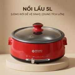 Nồi lẩu điện lòng 4L có thể tách rời Mishio MK348