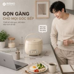 Nồi cơm điện 1.2L Mishio MK387