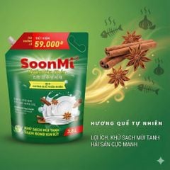 Nước rửa chén hương Quế Soonmi túi lớn 3.8L MK