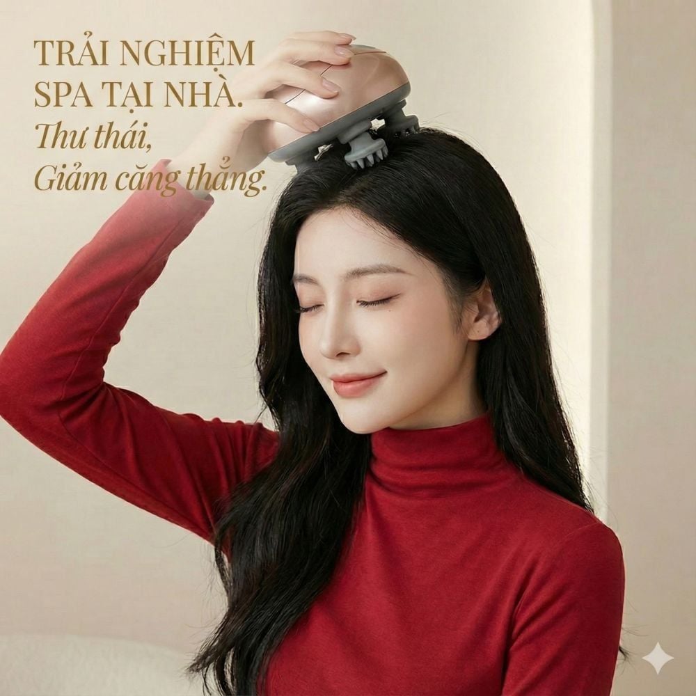 Hình ảnh chi tiết: Máy Massage Đầu Không Dây Kachi MK399 – Giải Pháp Thư Giãn Hiệu Quả Cho Người Bận Rộn