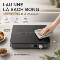 Bếp Từ Đơn Mishio MK448 Công Suất 2000W - Mặt Kính Kanger Hạng A