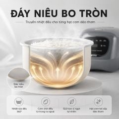 Nồi cơm điện lòng sứ dưỡng sinh 1.2L Mishio MK381