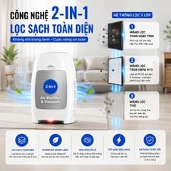 Trạm Hút Rác Quét Nhà Tự Động Kachi MK888: Tích Hợp Máy Lọc Không Khí, Hút Lông Thú Cưng & Hút Tóc Chuyên Dụng