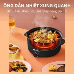 Nồi Lẩu Điện 4L Mishio MK328 có xửng hấp