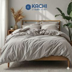 Bộ Drap Lụa Tencel 100% – Mát Lạnh, Mềm Mịn (Size 1m6/1m8 – Bọc Nệm Dày Tới 30cm) MK Kachi