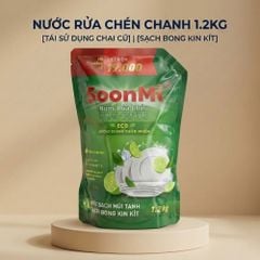 Nước Rửa Chén Soonmi Hương Chanh 1.2kg & 3kg - Sạch Bong Kin Kít, An Toàn Da Tay