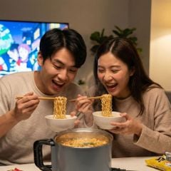 Nồi Lẩu Điện Mini 1.5L Mishio MK392 600W lòng nồi inox 304 không gỉ sét