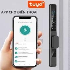 Khóa Thông Minh Kachi MK42 - Chuyên Dụng Cửa Nhôm Xingfa, Cửa Kính | Mở Khóa Qua App Tuya, Vân Tay, Thẻ Từ | Chống Nước IP65