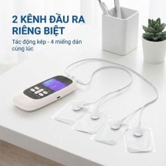 Máy Massage Xung Điện 4 Miếng Dán, 15 Mức Cường Độ, 8 Chế Độ, Giảm Đau Nhức, Tăng Cường Tuần Hoàn Máu Kachi MK46