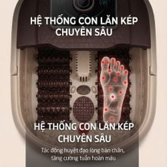 Bồn Ngâm Chân Massage Sục Khí KACHI MK440 - Tự Động Giữ Nước Ấm, Có Khay Thảo Dược