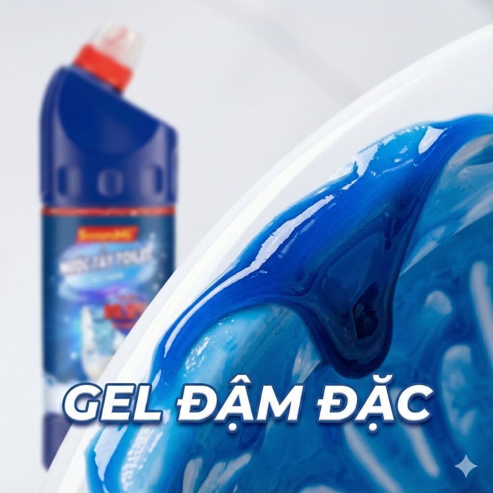 Nước Tẩy Toilet SoonMi 880ml - Diệt 99.9% Vi Khuẩn, Tẩy Sạch Vết Ố Vàng MK