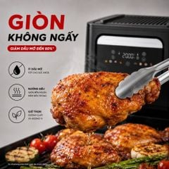 Nồi Chiên Không Dầu Kèm Vỉ Nướng 2-in-1 Mishio MK407: Nâng Tầm Món Ngon, Tiện Lợi Vượt Trội