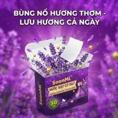 Nước Giặt Cô Đặc SoonMi Hương Lavender - Công Nghệ Giặt Tẩy Thế Hệ Mới (Hộp 30 Tờ) MK