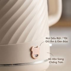 Bình Đun có chức năng giữ nhiệt 1.7 Lít Mishio MK385 inox 304