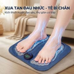 Thảm Massage Chân Xung Điện Kachi MK424 Pin Sạc - Giảm Đau Mỏi, Cải Thiện Tuần Hoàn Máu