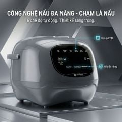 Nồi cơm điện lòng sứ dưỡng sinh 1.2L Mishio MK381