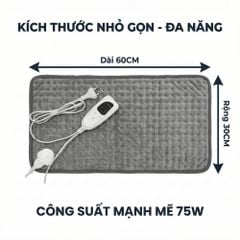 Thảm Chườm Nóng Kachi MK363 giảm đau nhức, đệm sưởi ấm, chăn điện