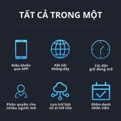 Khóa Cửa Thông Minh Kachi MK45 cho cửa không có khung như cửa kính, cửa gỗ trượt – Mở Khóa App + Vân tay + Chìa khóa + Thẻ từ + Mã số