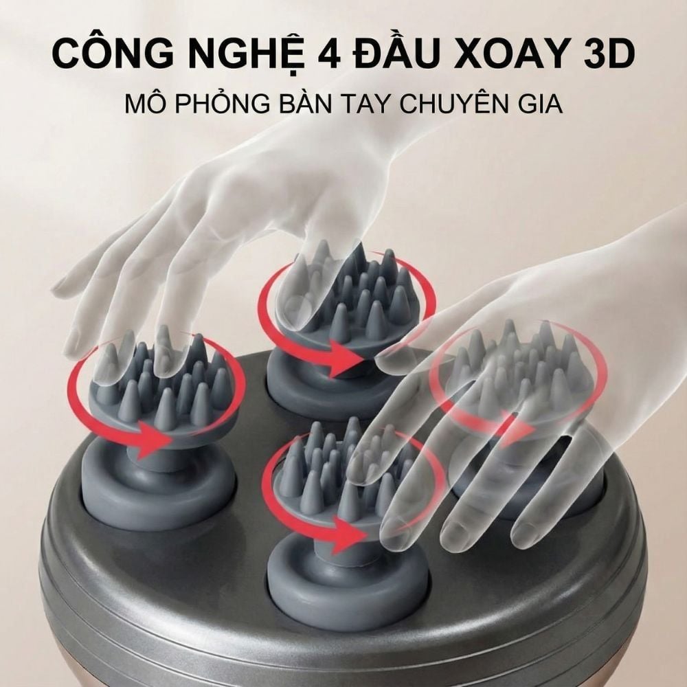 Hình ảnh chi tiết: Máy Massage Đầu Không Dây Kachi MK399 – Giải Pháp Thư Giãn Hiệu Quả Cho Người Bận Rộn