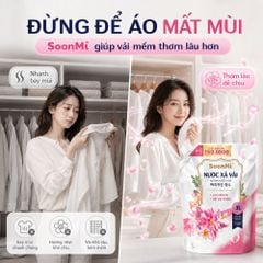 Nước Xả Soonmi 3kg: Bí Quyết Quần Áo Mềm Mại, Ngát Hương Suốt 3 Tuần MK