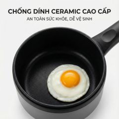 Nồi nấu đa năng Mishio MK321 |  Dung tích 1.5L kèm xửng hấp inox 304