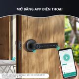  Khóa Cửa Thông Minh Kachi MK43 – Mở Khóa App Tuya + Vân tay + Chìa khóa + Mã số 