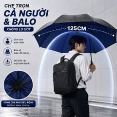 Ô Che Mưa Cỡ Lớn MK416 – Dù Cao Cấp Gập Gọn, Tự Động, Chống Gió Lật, Chống Tia UV