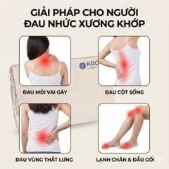 Thảm Chườm Nóng Ngải Cứu Đông Y Kachi MK421 - Giảm Đau Lưng, Vai Gáy Nhanh Chóng Tại Nhà